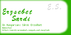 erzsebet sardi business card